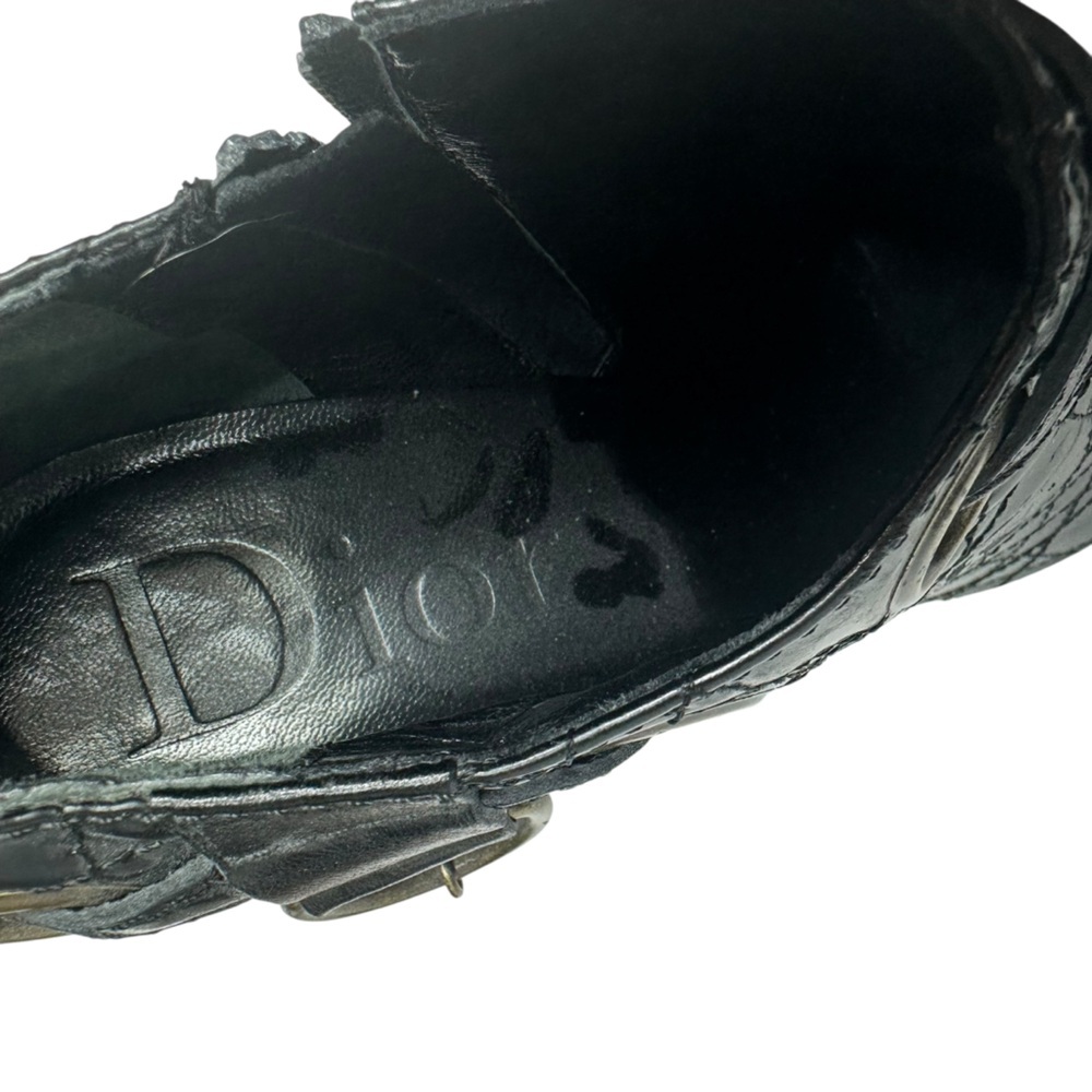 Dior Cannage Black Leather Ankle Booties 38 - Picture 14 of 15